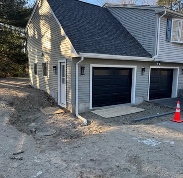 completed garage addition project Abington MA