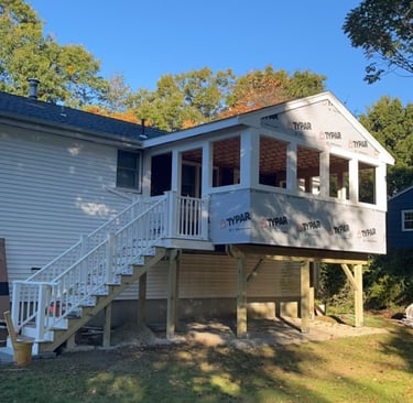 3 season room addition construction Abington MA