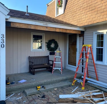 house before mudroom addition construction Whitman MA