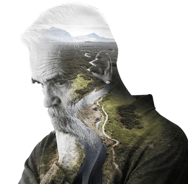 man creative composition background 