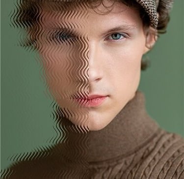 man creative composition 