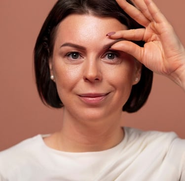 woman wrinkle photo retouching