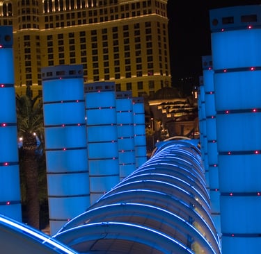 Bally's Las Vegas neon rings