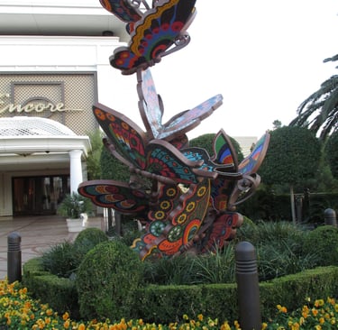 Butterfly sculpture at Encore Las Vegas