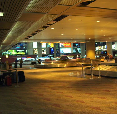 Las Vegas Airport baggage claim area in 2005