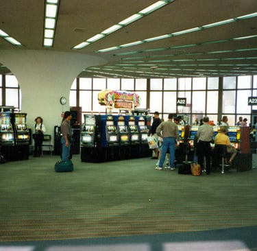 Slot machines at Harry Reid International Airport