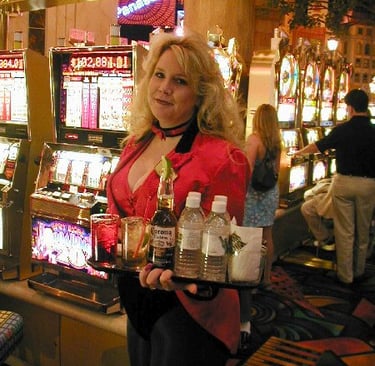 New York New York Las Vegas cocktail waitress