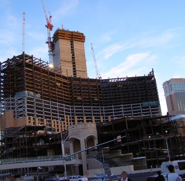 Palazzo Las Vegas under contruction in March 2007