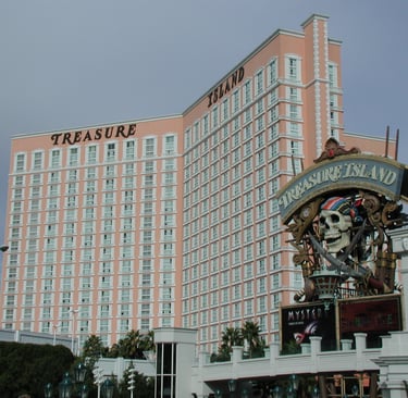 Treasure Island Las Vegas with the original sign