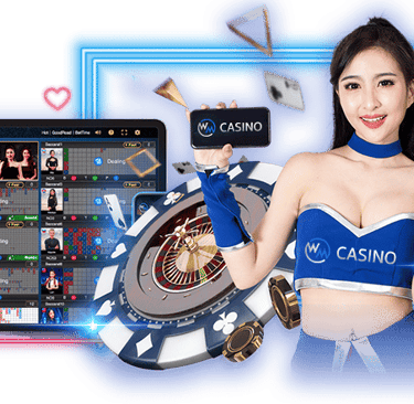 a woman holding a casino roulet and a casino roule