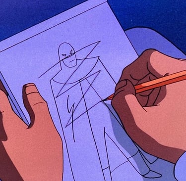 Batman: Mask of the Phantasm - Batsuit Rough Draft