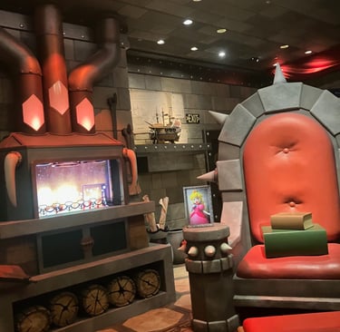 Super Nintendo World - Bowser's Study...With a Princess at his Side