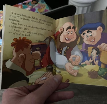 Snow White and the Seven Giants Snow Has Supper