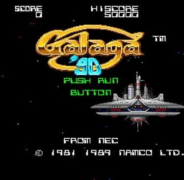 Galaga '90 - Title Screen