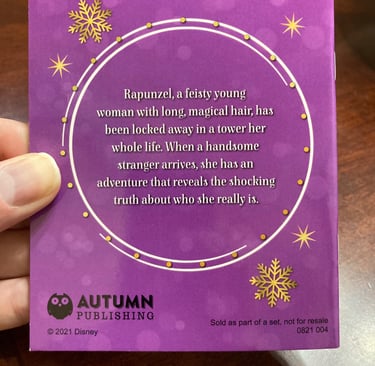 Disney's Princess Advent Calendar Tangled Backside