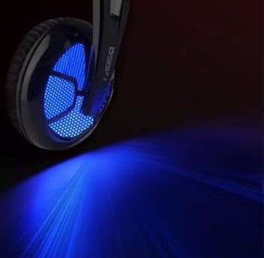 auriculares gamer con luces led 