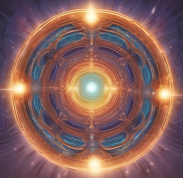 View of lush greenery through an oval opening