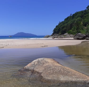 Praia das Caveiras, um dos nosso destinos
