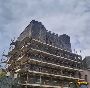 Castle Roof Survey Flat Roof Liquid Waterproofing Heritage Conservation works