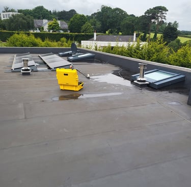 Roof survey, leak detection Single ply pvc private domestic South Co. Dublin 