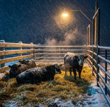 heifers bedded down at night - realwesternlife the cost to learn