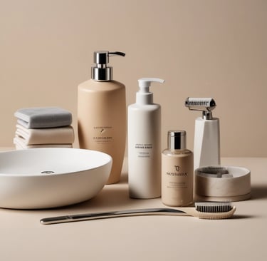 A bright, inviting kitchen scene featuring neatly arranged kitchen basics like utensils, jars, and a cutting board.