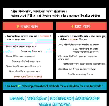 KLRC Educational Method for Children in Bangladesh