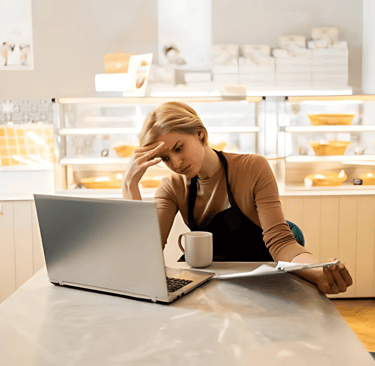 frustrated business owner