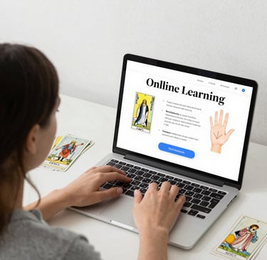 online learning with Rob Hamilton about tarot, palmistry, intuition, finding your purpose