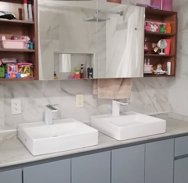 Muebles para lavamanos y almacenamiento