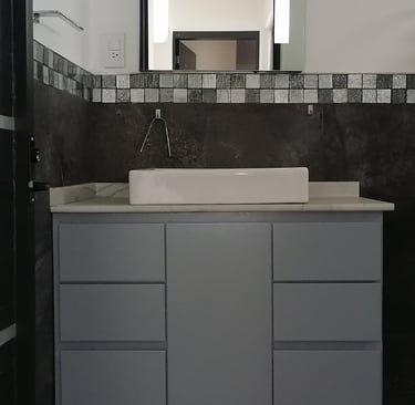 Muebles para lavamanos y almacenamiento