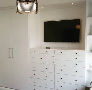 Closet puertas barnizadas