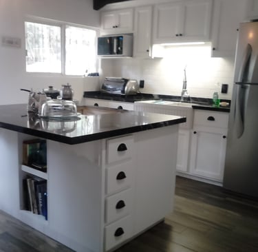 Cocina shaker barnizada blanco mate