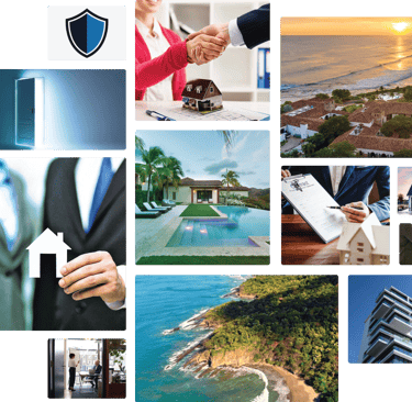 a collage of a collage of pictures of a business man