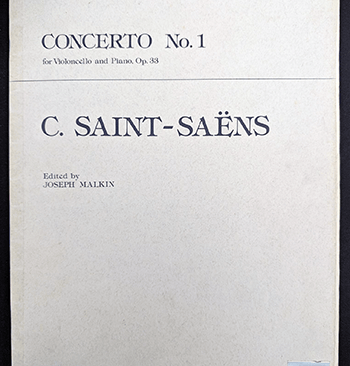 My first score of Saint-Saens cello concerto