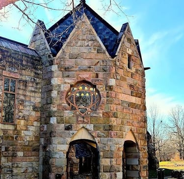 Sewanee - McClurg Dining Hall complete with flags representing kingdoms from times long past