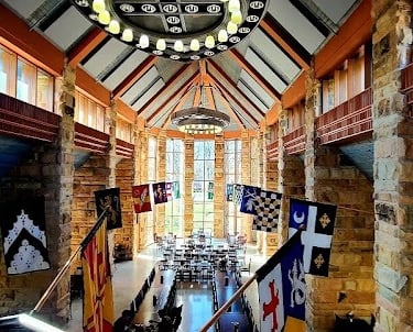 Sewanee - Inside the 2 story high McClurg Dining Hall for an immersive experience in the time period