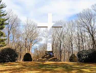 Sewanee - The Cross is a memorial to war time veterans that stands 60 feet tall