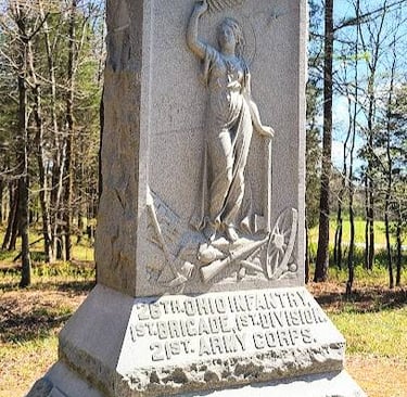 Ft. Oglethorpe, GA - Statue for Ohio state at the Chickamauga battlefield
