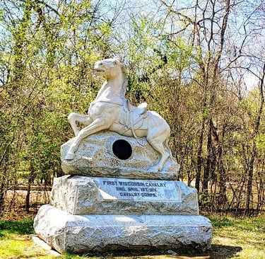 Ft. Oglethorpe, GA - Statue for Wisconsin state at the Chickamauga battlefield