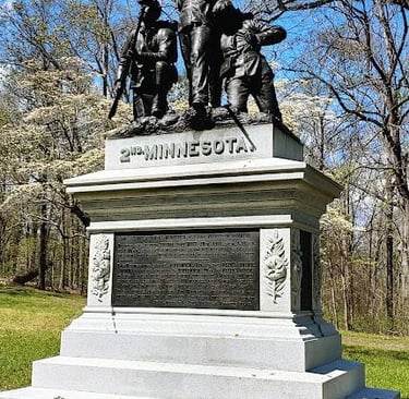 Ft. Oglethorpe, GA - Statue for Minnesota state at the Chickamauga battlefield