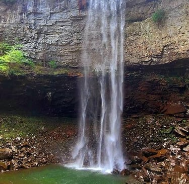 Fall Creek Falls, Pikeville - pool at bottom of Fall Creek Falls waterfall