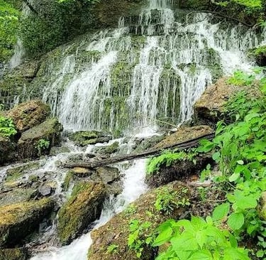 Rock Island Park, TN - Blue Hole Trail and magical waterfall
