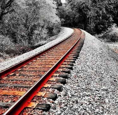 Chattanooga - railroad tracks at the Audubon Acres nature sanctuary