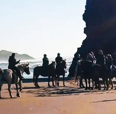 Oregon Coast - Horseback riding on Bandon beach