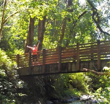 Eugene, OR - Footbridge across McDowell Creek