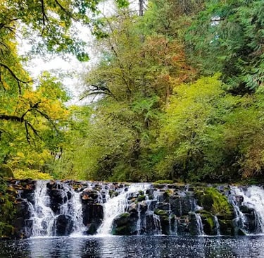 Portland OR - Beaver Falls and nice wading pool at the bottom