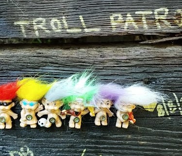 Portland, OR - 6 Trolls on Troll Patrol at Troll Bridge