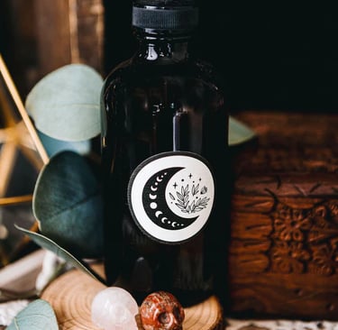 Moon Water Glass Bottle