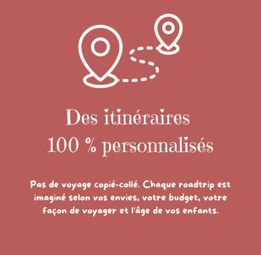 itinéraires personnalisés